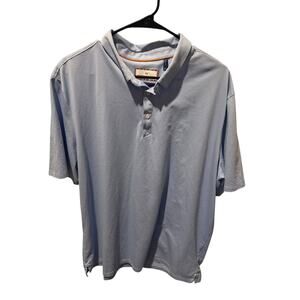 Men's XXL Light Blue Short Sleeve Polo Shirt Technical